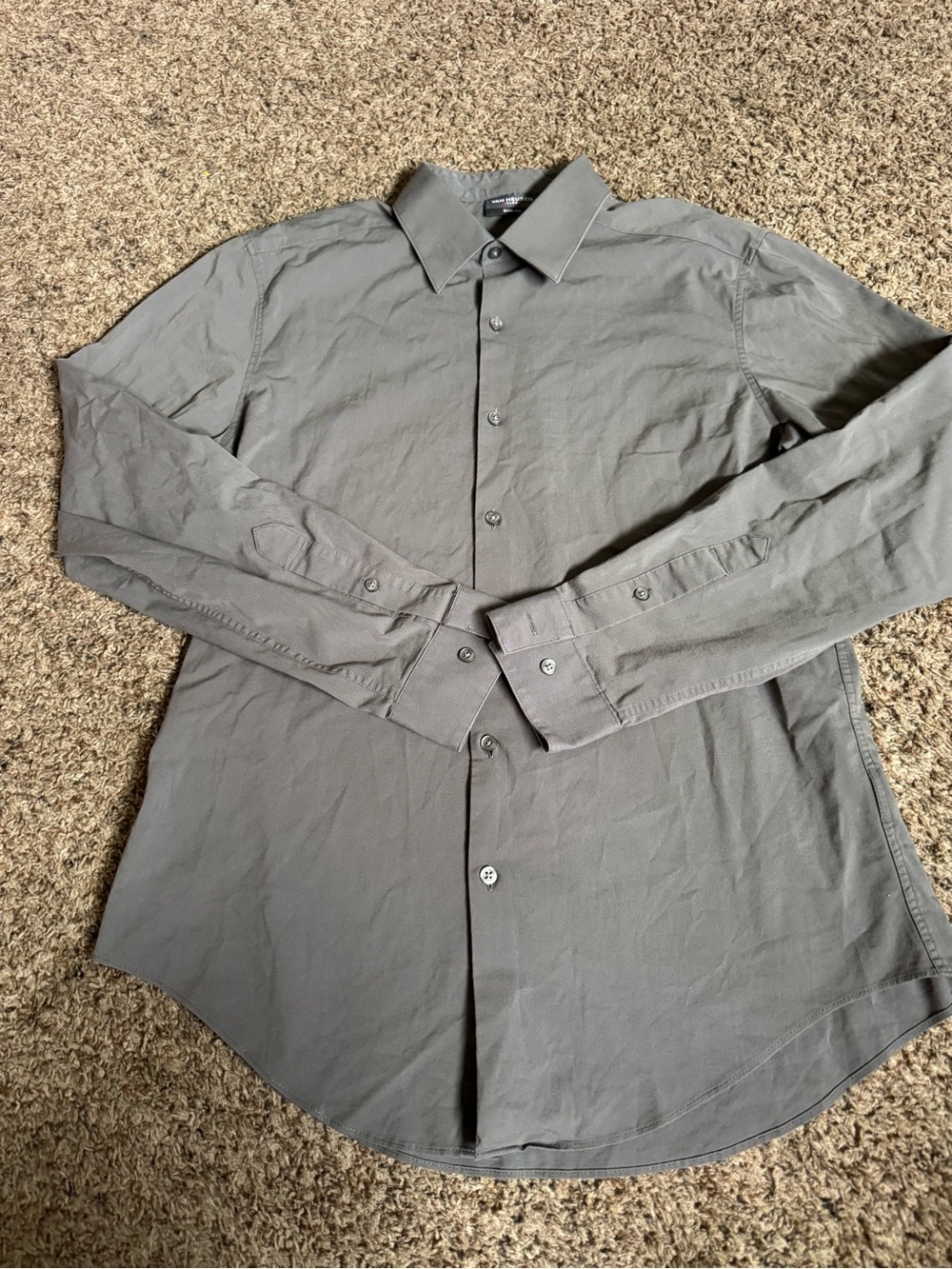 Van Heusen Men's Long-Sleeve Dress Shirt - Gray